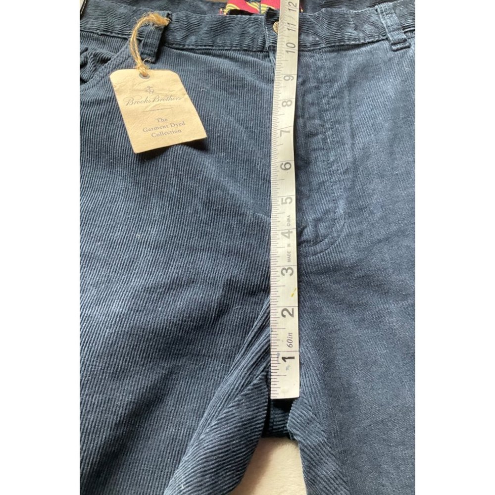 New w/tags Brooks Brothers Mens 38x30 Navy Corduroys Pants Cotton-Spandex - Picture 4 of 13
